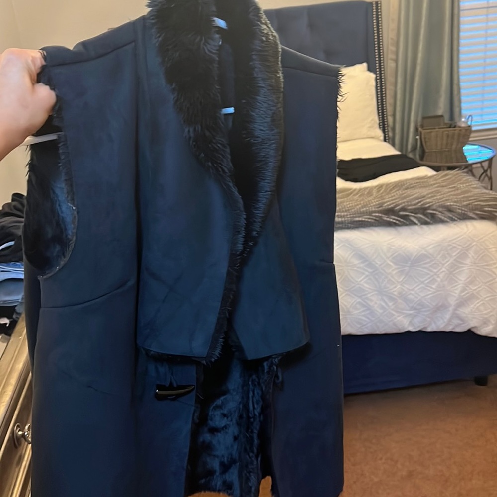 Suede/fur vest